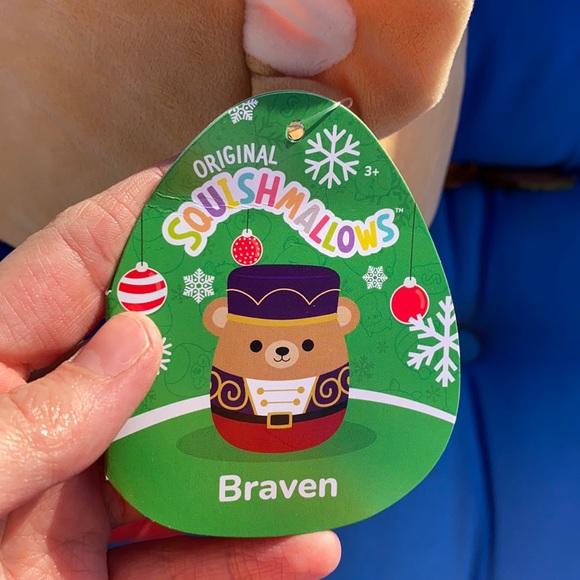 Original Squishmallows Braven Size 12 “ Inch Nutcracker Bear NWTS - Picture 3 of 9